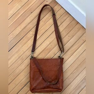 Berliner Bags Brown Leather Crossbody Messenger Bag